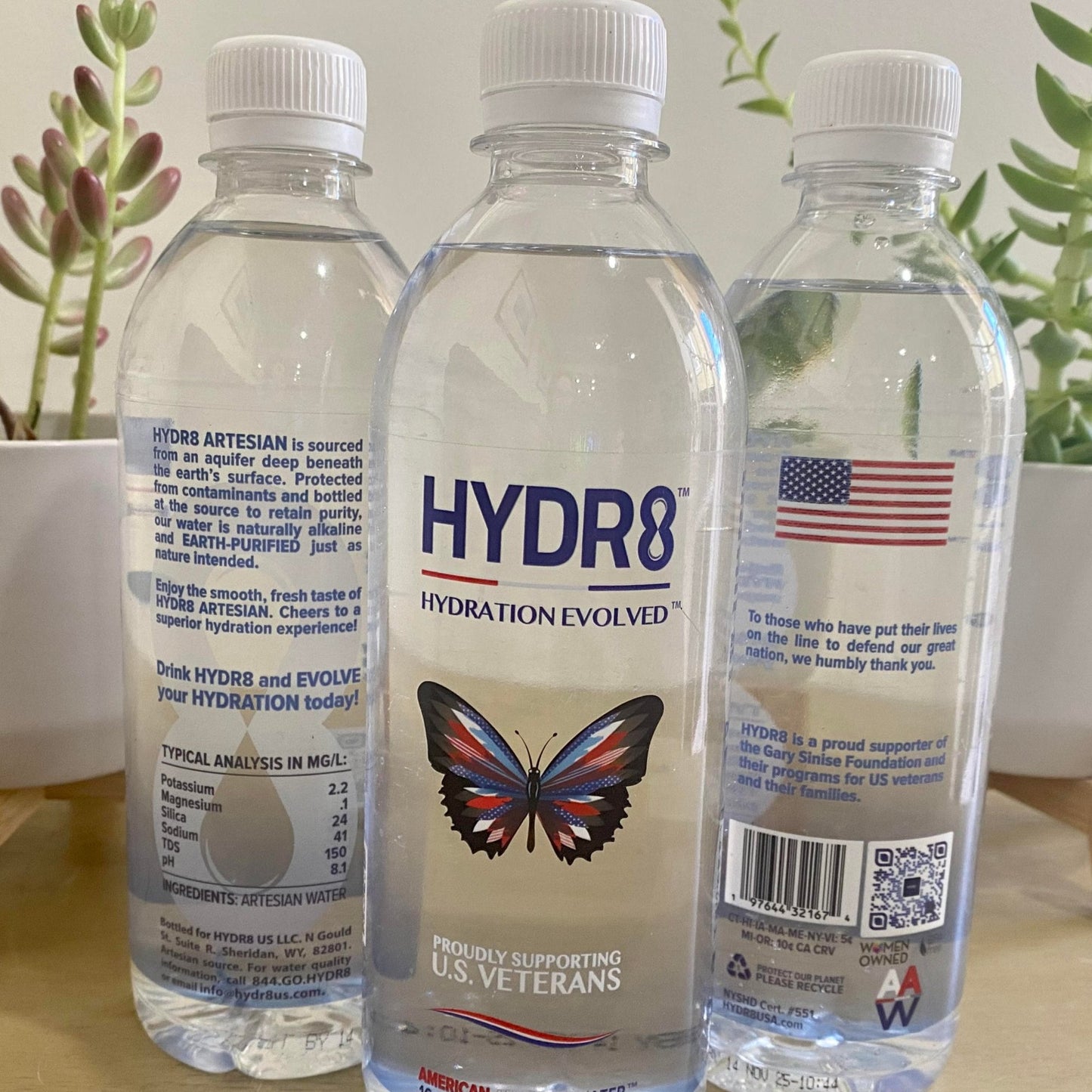 HYDR8 American Artesian Water™ - 1 Liter 8 pack