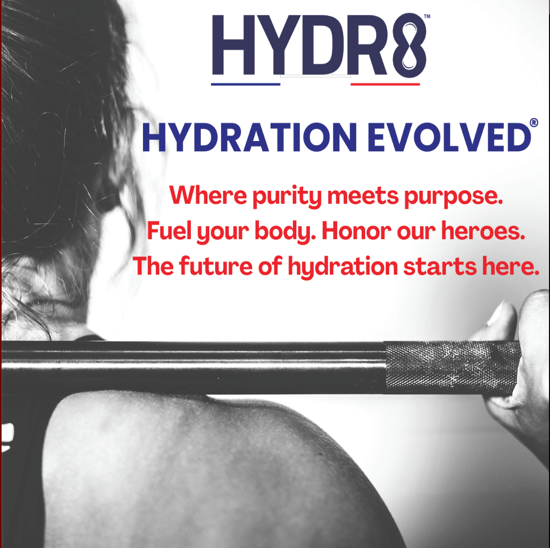 HYDR8 American Artesian Water™ - 1 Liter 8 pack